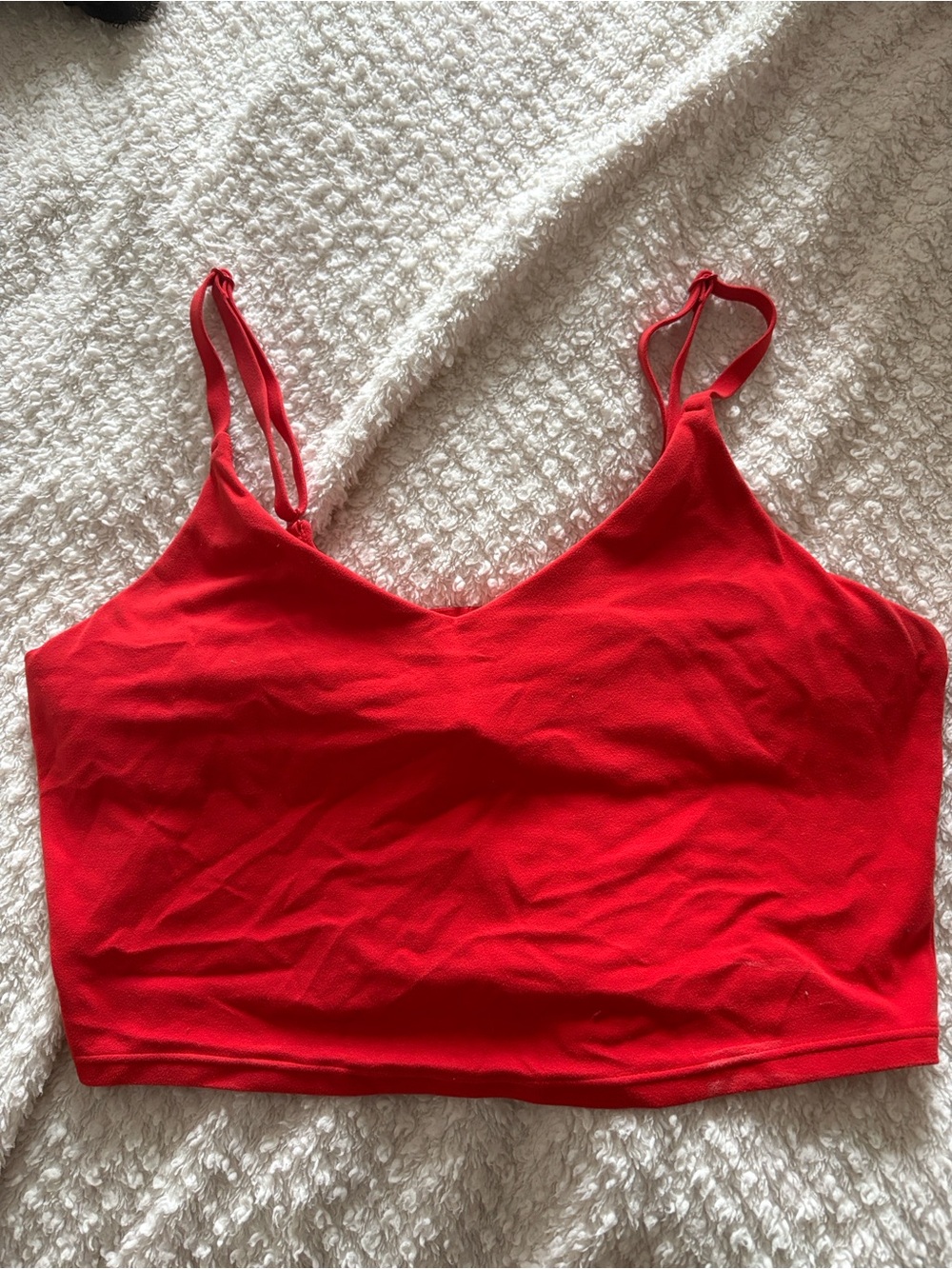 Red Women's Seamless Bralette sports bra Top
